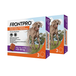 Frontpro antiparazitární žvýkací tablety pro psy (25-50 kg) 6 tablet