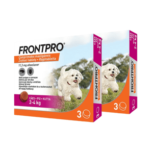 Frontpro antiparazitární žvýkací tablety pro psy (2-4 kg) 6 tablet