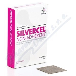 Silvercel Non-adherent Hydro-alginate antimikrobiální krytí 5x5cm, 10 ks