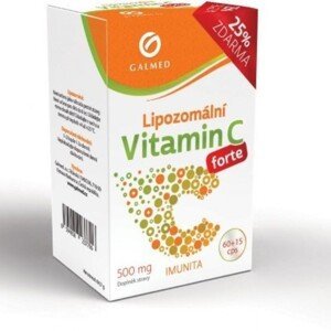 Vitamín C Lipozomální Forte 500mg Cps.60+15 Galmed