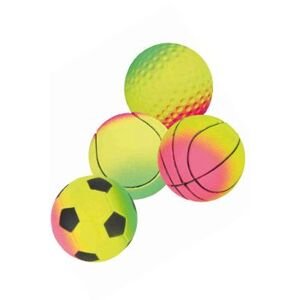 Hračka pes míč mechová guma neon 6cm Trixie