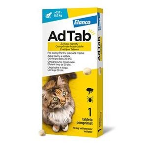 Adtab pro kočky 48mg (2,0-8,0kg) 1 žvýkací tableta