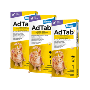 Adtab pro kočky (0.5-2kg) 12mg 3 žvýkací tablety
