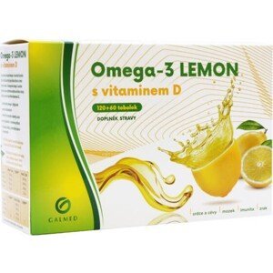 Omega-3 Lemon Rybí Olej S Vit.d Tobolek 180 Galmed