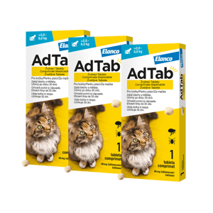 Adtab pro kočky (2,0-8,0kg) 48mg 3 žvýkací tablety