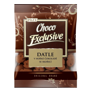 POEX Datle v hořké čokoládě se skořicí 150 g