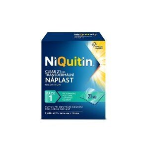 Niquitin Clear 21mg/24h transdermální náplast 7 ks