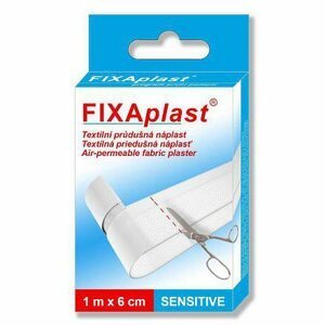 Fixaplast Sensitive Textil.průdušná Náplast 1mx6cm