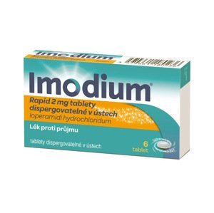 Imodium RAPID 2 mg tablety dispergovatelné v ústech 6 ks