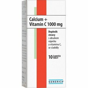 Calcium + Vitamin C 1000mg Generica Eff.tbl.10