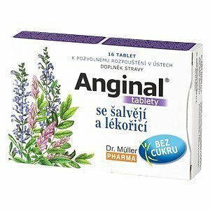 Anginal Se šalvějí+lékořicí Tbl.16 Dr.müller