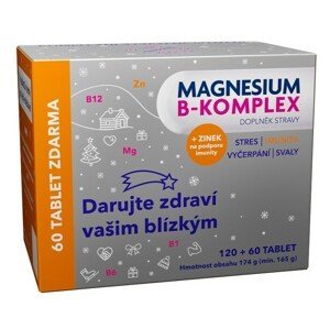 Magnesium B-komplex Vánoce Glenmark Tbl.120+60