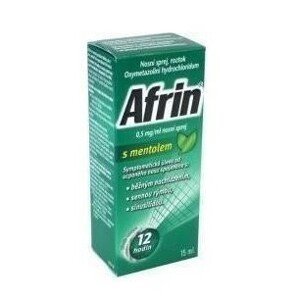 Afrin s mentolem 0,5mg/ml nosní sprej 15ml