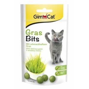 Gimcat Gras Bits tablety s kočičí trávou 40g