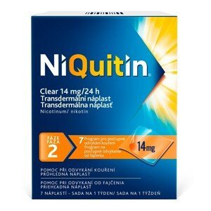 Niquitin Clear 14mg/24h transdermální náplasti 7ks