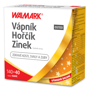 Walmark Vápník Hořčík Zinek Osteo 140+40 tablet zdarma