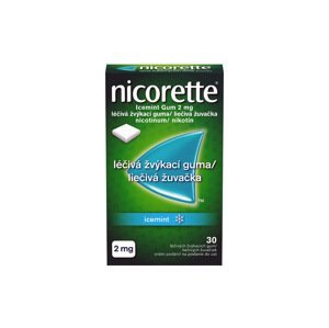 Nicorette Icemint Gum 2mg léčivé žvýkací gumy 30ks