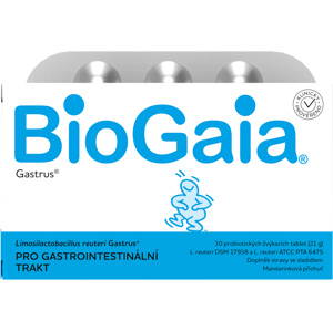 Biogaia Gastrus 30 Probiotických žvýkacích tablet