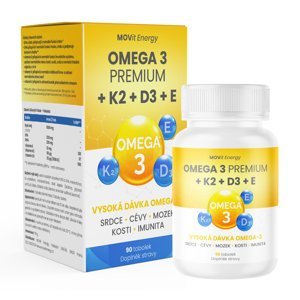 Movit Omega 3 Premium+K2+D3+E Tobolek 90