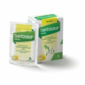 Tantogrip 600 mg/10 mg citrón sáčky 10 ks