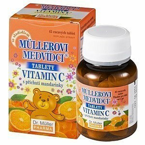 Müllerovi Medvídci S Vitaminem C s Příchutí mandarinka 45 tablet