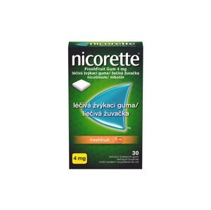 Nicorette Freshfruit Gum 4mg léčivé žvýkací gumy 30ks