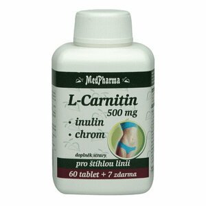 Medpharma L-carnitin 500mg+inulin+chrom Tbl.67