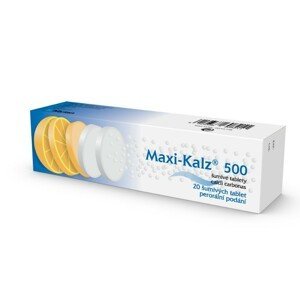 Maxi-kalz 500mg 20 šumivých tablet