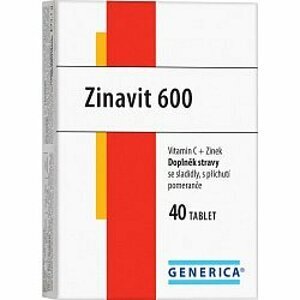 Zinavit 600 Cucavé Tablety 40 Ks Generica