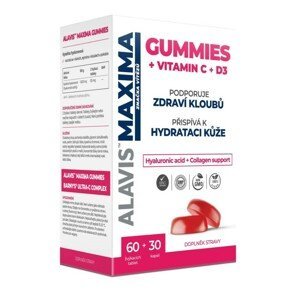 Alavis Maxima Gummies Vitamin C 60 žvýkacích tablet + D3 30 tablet