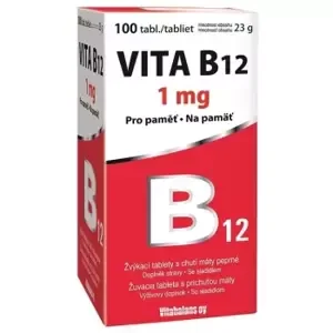 Vita B12 1 mg 100+30 žvýkacích tablet