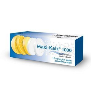 Maxi-kalz 1000mg 10 šumivých tablet