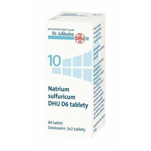 Natrium Sulfuricum DHU D6(D12) 80 neobalených tablet