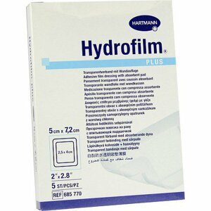 Náplast Fixační Hydrofilm Plus 5x7.2cm 5ks