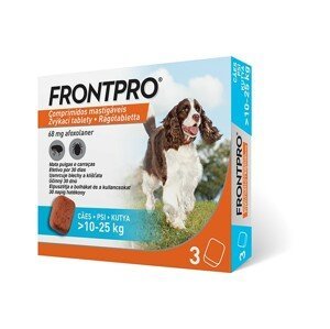 Frontpro antiparazitární žvýkací tablety pro psy (10-25 kg) 3 tablety