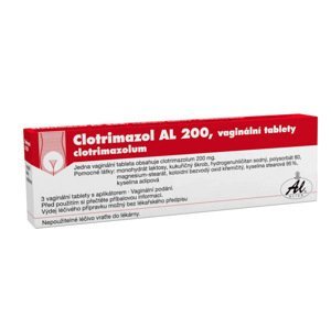 Clotrimazol Al 200mg 3 vaginální tablety