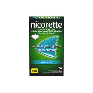 Nicorette Icemint Gum 4mg léčivé žvýkací gumy 30ks