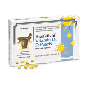 Bioaktivní Vitamin D3 D Pearls Cps.80