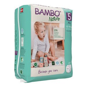 Bambo Nature 5 dětské plenkové kalhotky zapínací XL 12-18kg 22 kusů