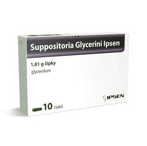 Suppositoria Glycerini Ipsen 1,81g čípek 10ks