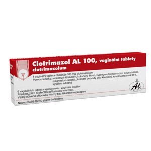Clotrimazol Al 100mg 6 vaginálních tablet