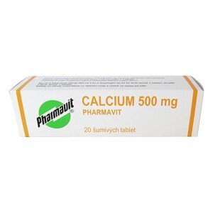 Calcium Pharmavit 500mg 20 šumivých tablet