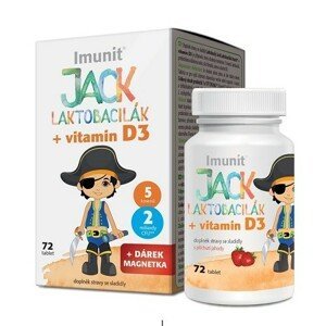 Laktobacily Jack Laktobacilák Imunit+ vitamín D3 72tablet