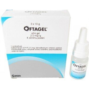 Oftagel 2,5mg/g oční gel 30g