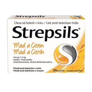 Strepsils Med A Citron 0,6mg/1,2mg pastilka 24