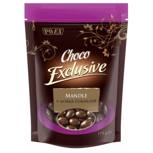 POEX Choco Exclusive Mandle v hořké čokoládě 175 g