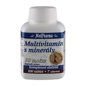 Medpharma Multivitamín s minerály 30 složek 107 tablet