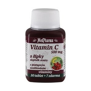 Medpharma Vitamin C 500 mg s šípky 37 tablet