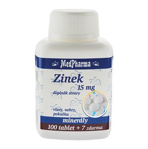 Medpharma Zinek 15 mg 107 tablet