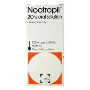 Nootropil 20% oral solution roztok 125 ml